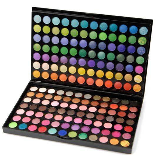 Paleta de sombras com 168 cores